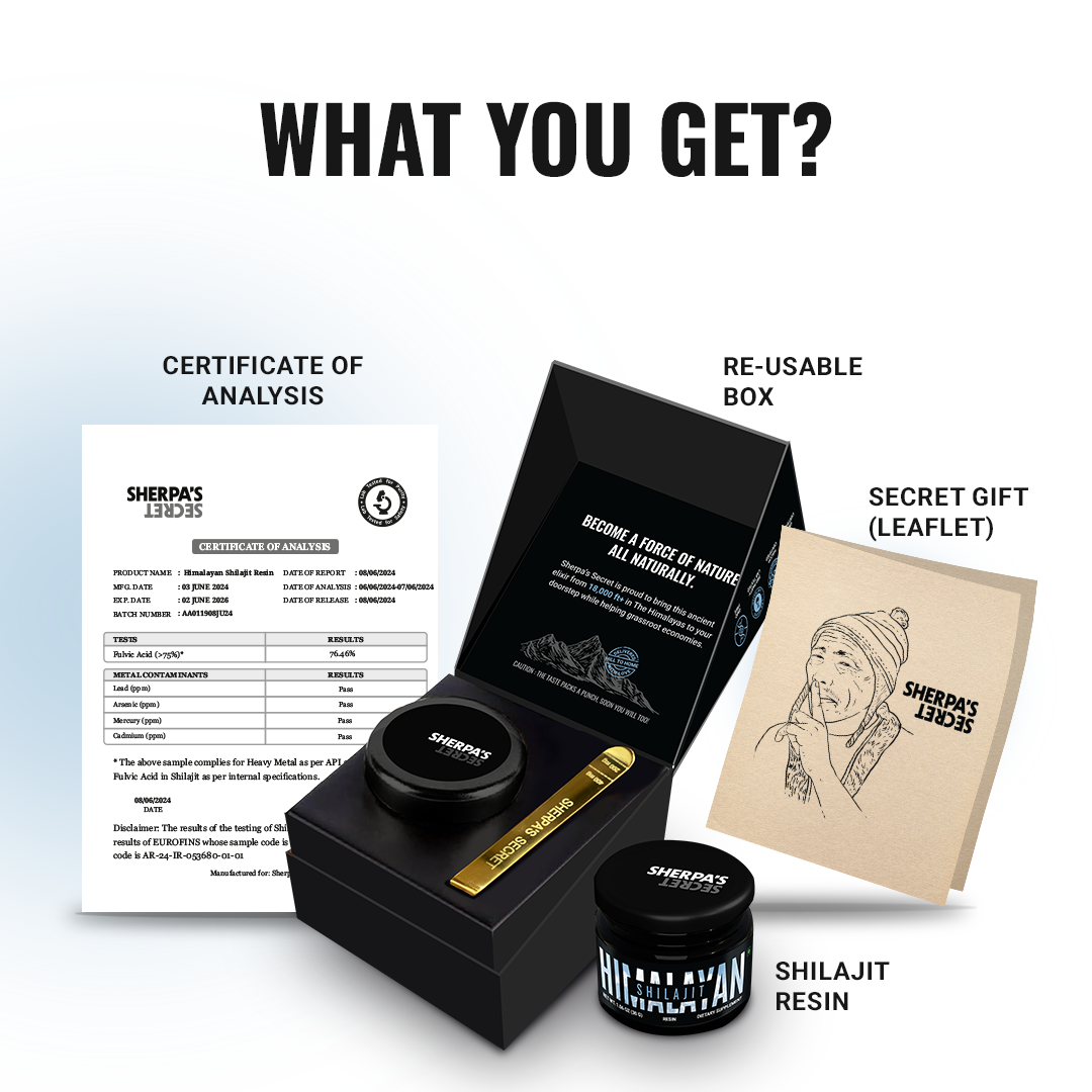 Himalyan Shilajit Resin - Earth's Ultimate Adaptogen | Energy, Stamina & Blood Flow, Naturally