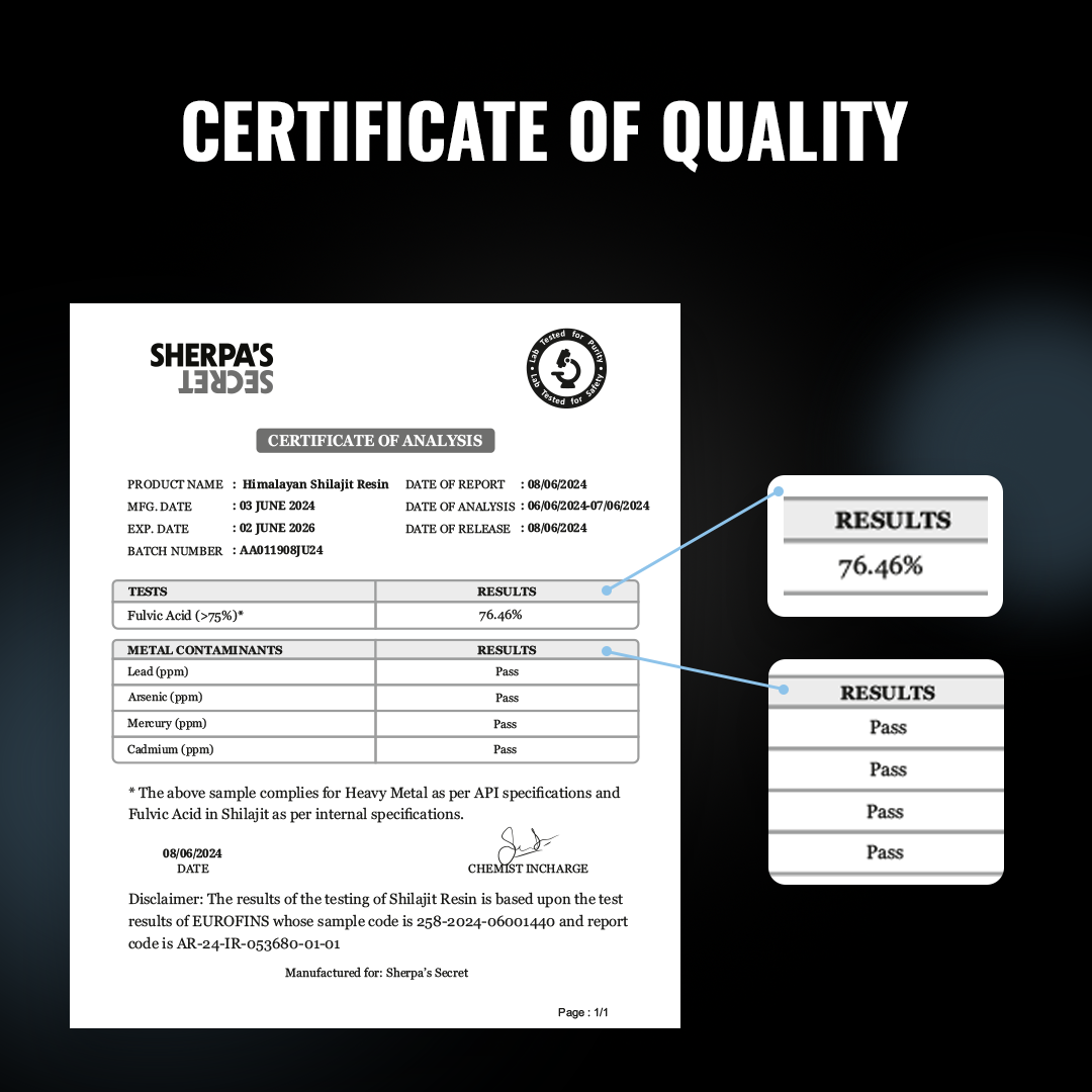 Himalyan Shilajit Resin - Earth's Ultimate Adaptogen | Energy, Stamina & Blood Flow, Naturally