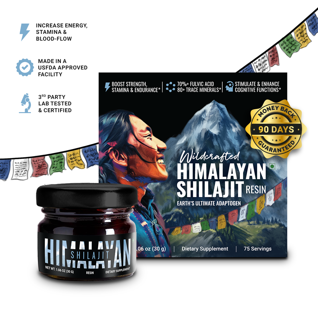 Himalyan Shilajit Resin - Earth's Ultimate Adaptogen | Energy, Stamina & Blood Flow, Naturally