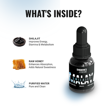 Shilajit Liquid Drops - Mix with Any Drink | Effortless Energy & Vitality Boost