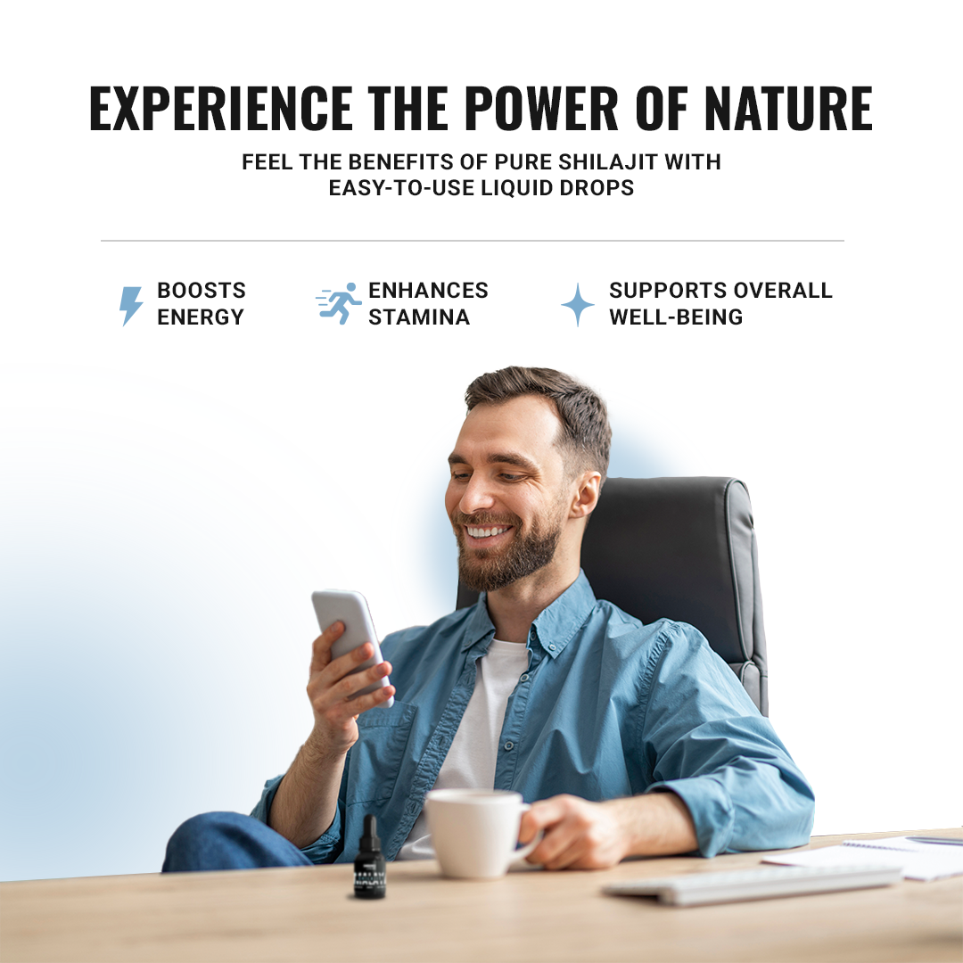 Shilajit Liquid Drops - Mix with Any Drink | Effortless Energy & Vitality Boost